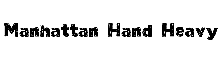 Manhattan Hand Heavy Font