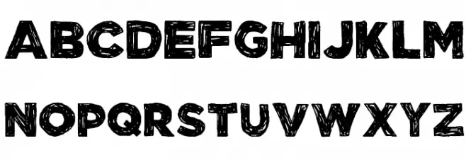 Manhattan Hand Heavy フォント 大文字
