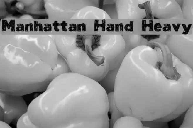 Manhattan Hand Heavy خط examples