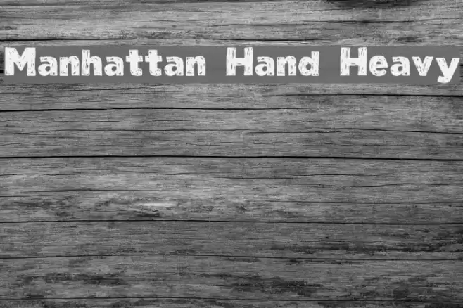 Manhattan Hand Heavy خط examples