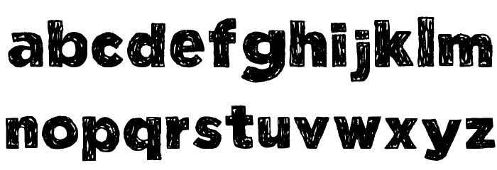 Manhattan Hand Heavy Font LOWERCASE