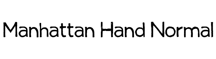 Manhattan Hand Normal  Descarca Fonturi Gratis