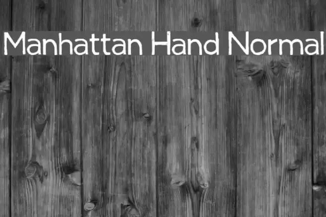 Manhattan Hand Normal Font examples