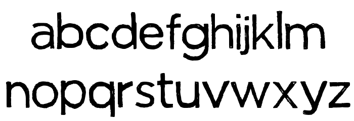 Manhattan Hand Normal Font LOWERCASE