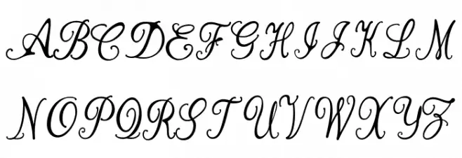 Manhattan Script Fonte MAIÚSCULAS