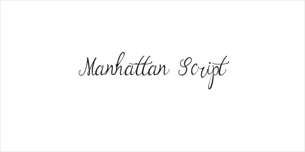 Manhattan Script Logo