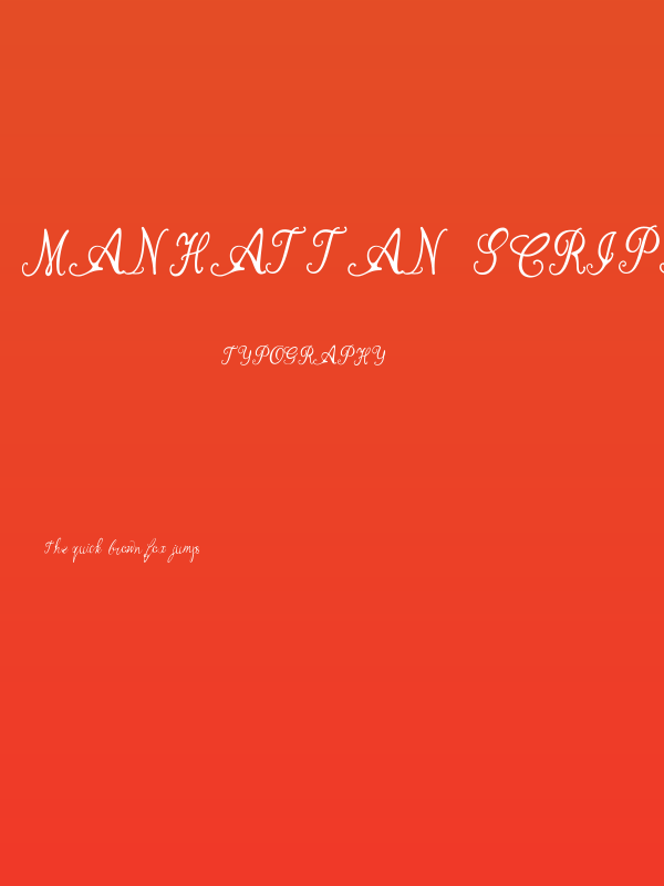 Manhattan Script Poster