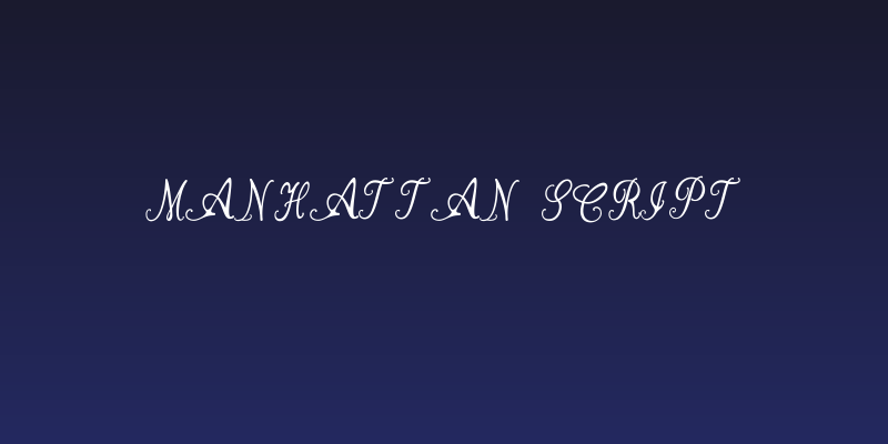 Manhattan Script Social Header