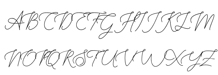 Manhattan Signature Schriftart Groß