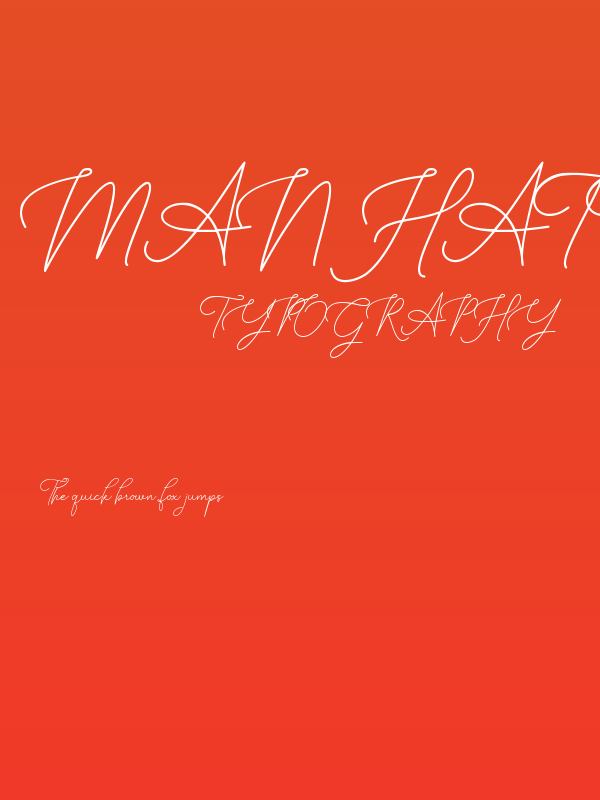 Manhattan Signature Poster