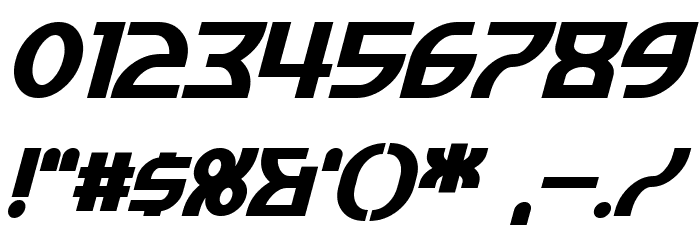 Manhattan Tower Bold Italic Font OTHER CHARS