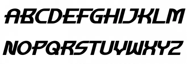 Manhattan Tower Bold Italic फ़ॉन्ट अपरकेस