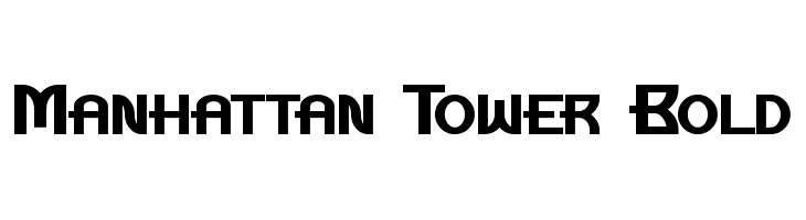 Manhattan Tower Bold  Free Fonts Download