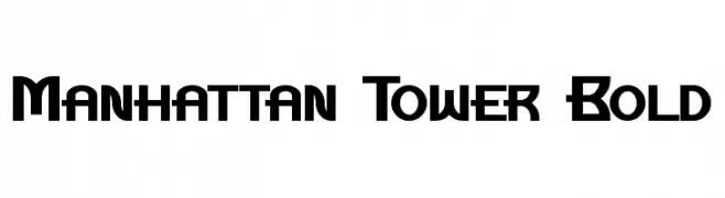 Manhattan Tower Bold  フリーフォントのダウンロード
