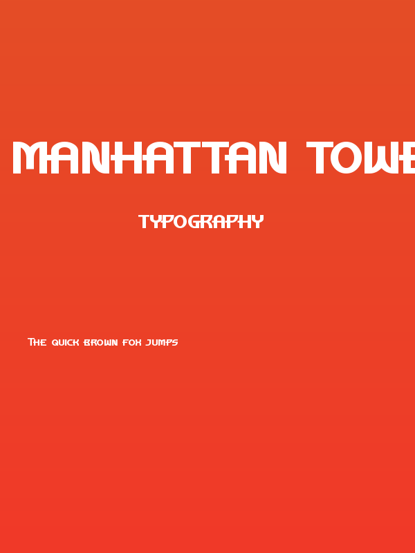 Manhattan Tower Bold Poster