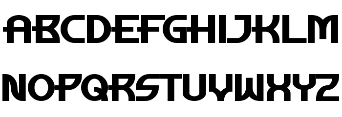 Manhattan Tower Bold Font LOWERCASE