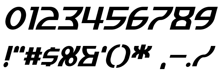 Manhattan Tower Italic Font OTHER CHARS