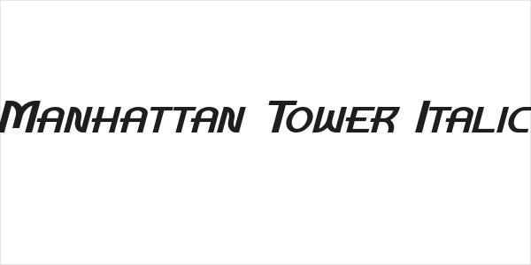 Manhattan Tower Italic Logo