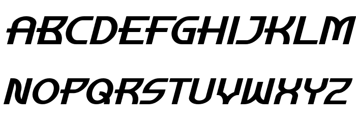 Manhattan Tower Italic Font LOWERCASE