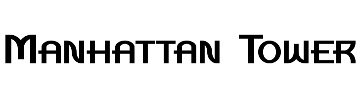 Manhattan Tower Font