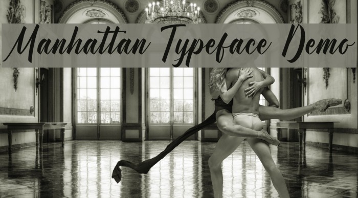 Manhattan Typeface Demo Шрифта examples