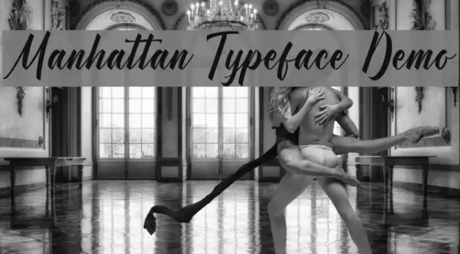 Manhattan Typeface Demo Schriftart examples