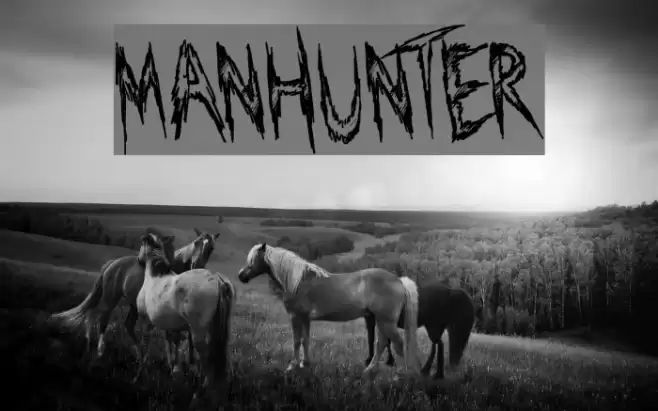 Manhunter Font examples