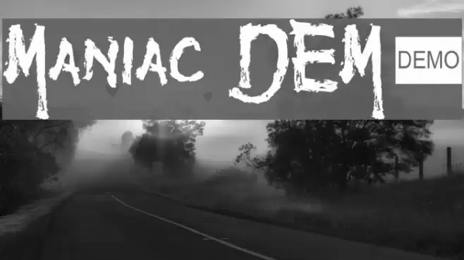 Maniac DEMO Font examples