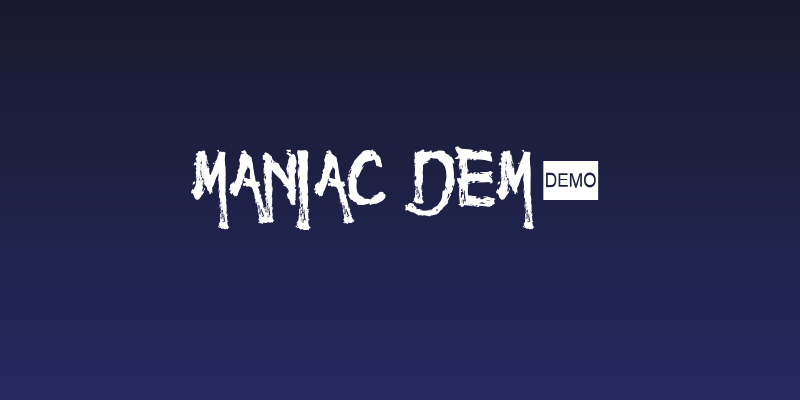 Maniac DEMO Social Header