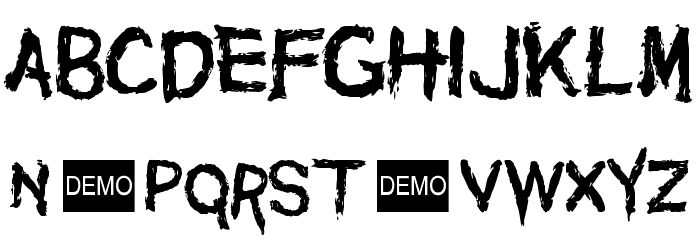 Maniac DEMO Font LOWERCASE