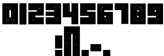Maniac Grunged Regular Font OTHER CHARS