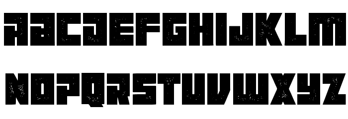 Maniac Grunged Regular Font LOWERCASE