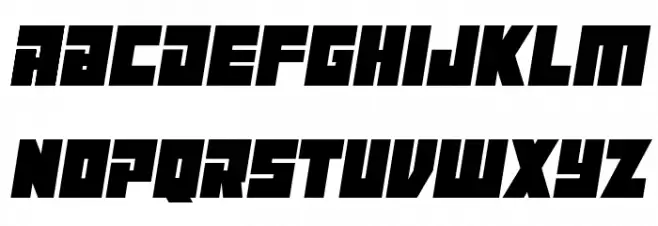 Maniac Italic Schriftart Groß