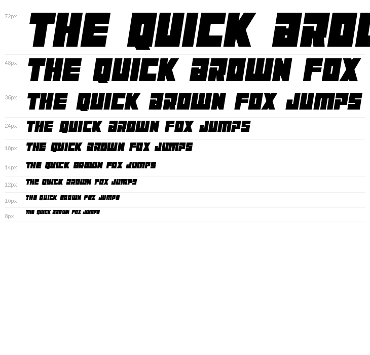 Maniac Italic Waterfall