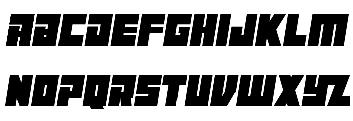 Maniac Italic Font LOWERCASE
