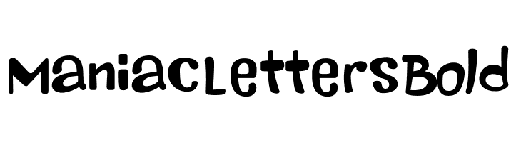 Maniac Letters Bold  لخطوط تنزيل