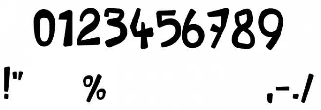 Maniac Letters Bold Font OTHER CHARS