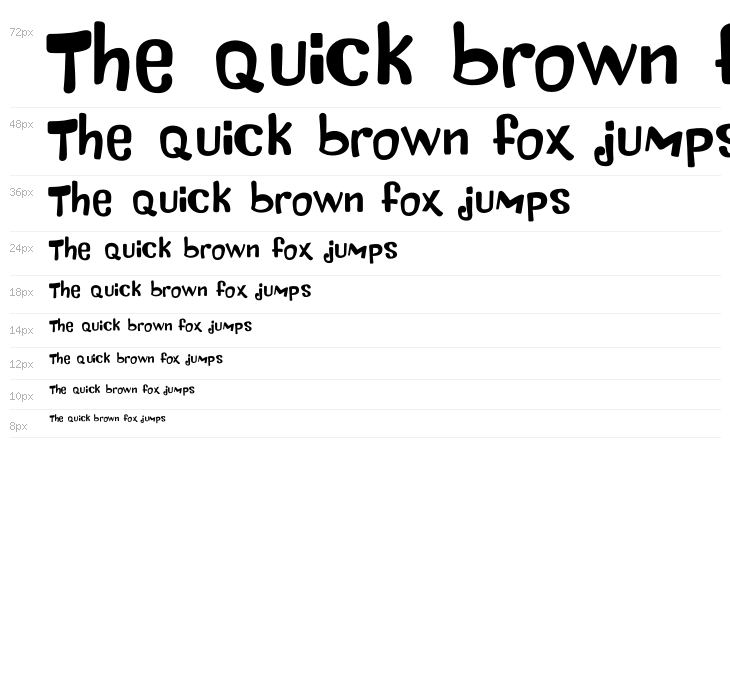 Maniac Letters Bold Waterfall