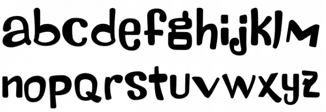 Maniac Letters Bold Font LOWERCASE