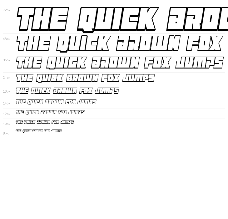 Maniac Outline Italic Waterfall