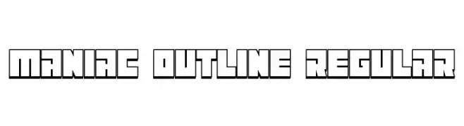 Maniac Outline Regular  Frei Schriftart Herunterladen