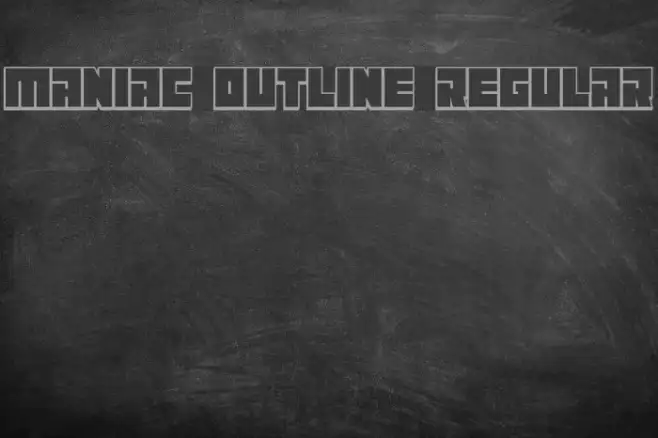 Maniac Outline Regular Example 3