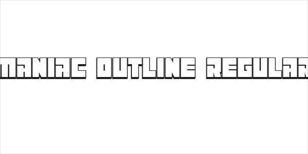 Maniac Outline Regular Logo
