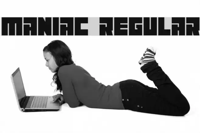 Maniac Regular Font examples