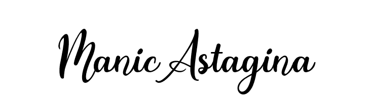 Manic Astagina  フリーフォントのダウンロード