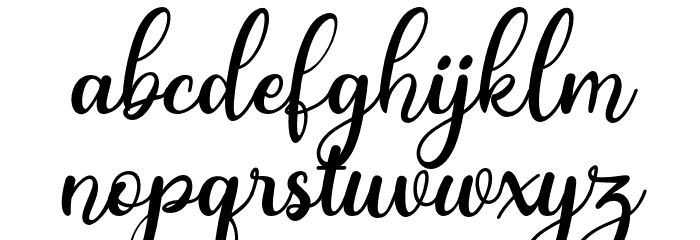 Manic Astagina Font LOWERCASE