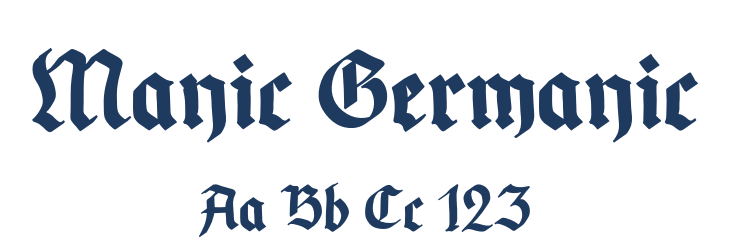 Manic Germanic Font Preview