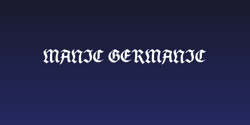 Manic Germanic Social Header