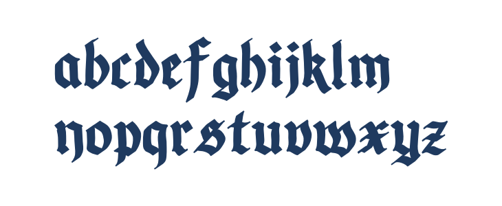 Manic Germanic Lowercase
