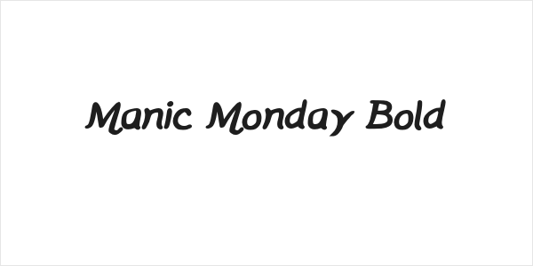 Manic Monday Bold Logo
